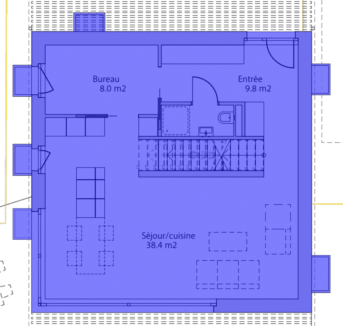 Villa A — Rez-de-chaussée