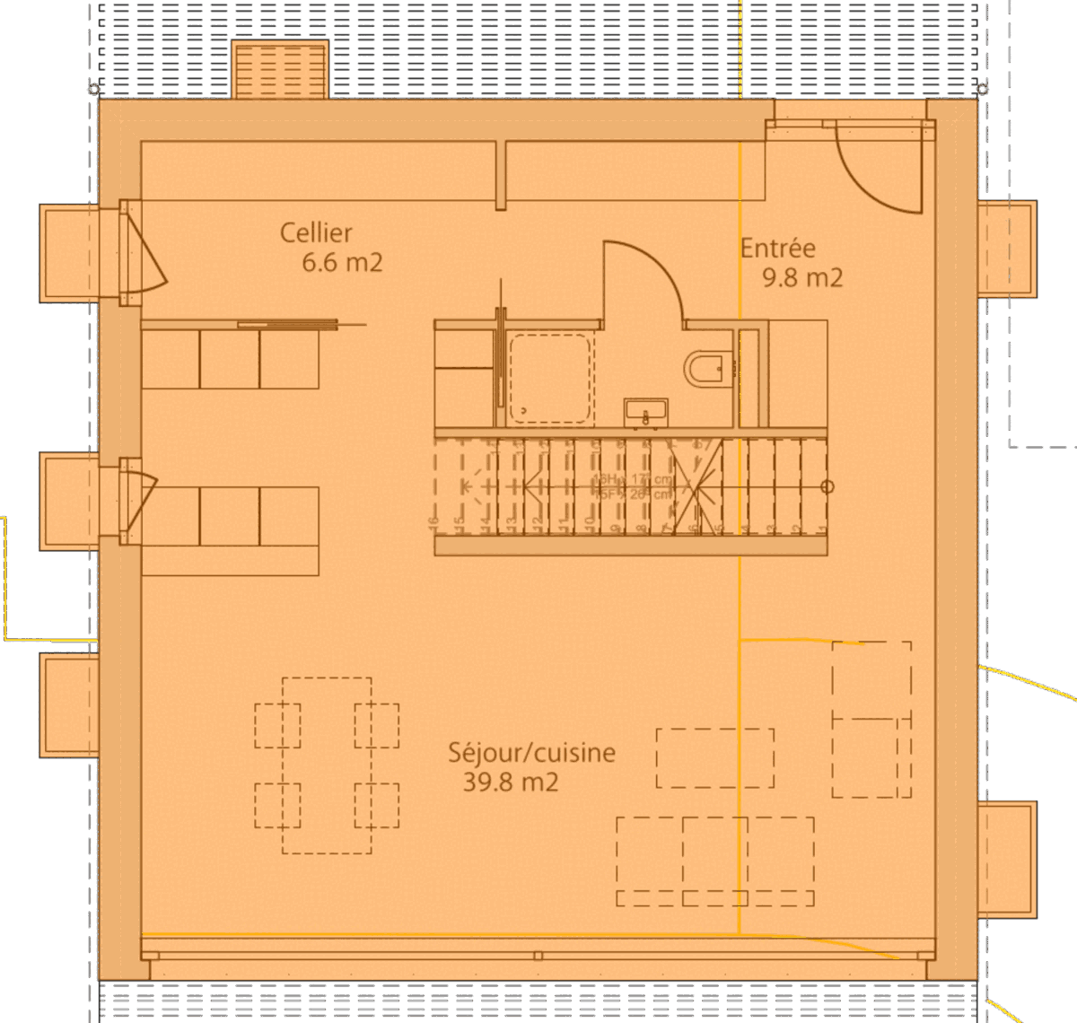 Villa B — Rez-de-chaussée
