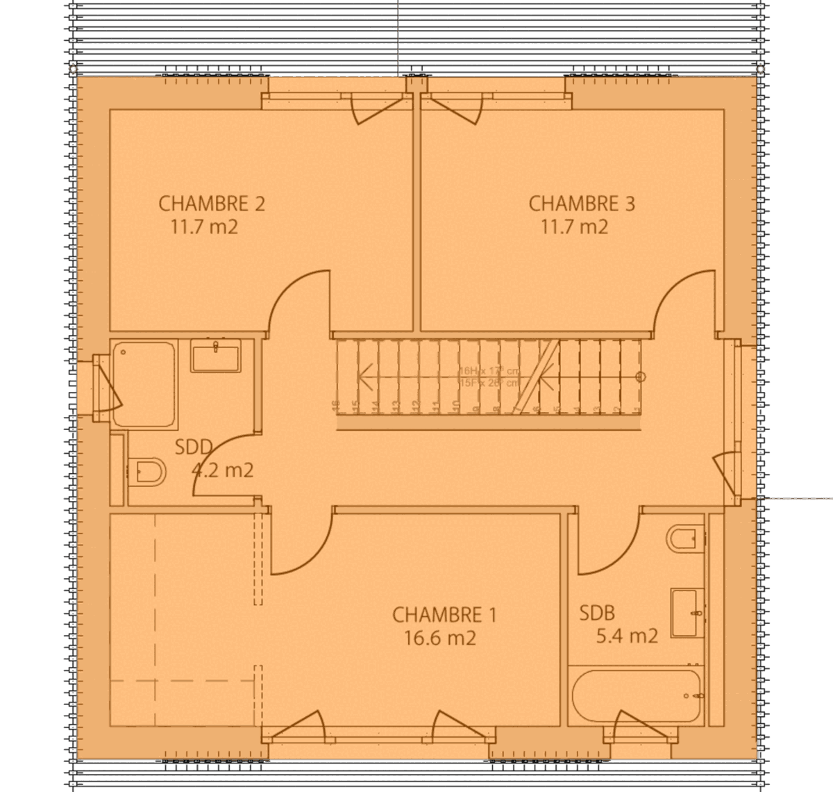 Villa B — 1er étage